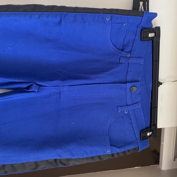 Cheap Monday NWT Electric Blue with Black Tuxedo Stripes, SZ 31 - Picture 2 of 3